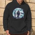 Bigfoot Sasquatch Alien Ufo Spacecraft Full Moon Hoodie Lifestyle