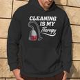 Cleaning Is My Therapy Housekeeping Housekeeper Hoodie Lifestyle