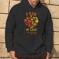 Cook Chef Foodie Retro Food Is My Love Language Hoodie Lifestyle