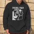 Father Doing Dad Shit Skeleton Toilet On Back Hoodie Lifestyle