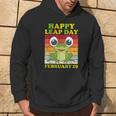 Frog Happy Couple Leap Day February 29 Leap Birthday Hoodie Lifestyle