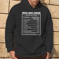 Job Title Worker Nutrition Facts Mental Health Worker Hoodie Lifestyle