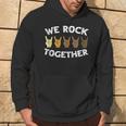 We Rock Together Rocker Skeleton Hand Hoodie Lifestyle