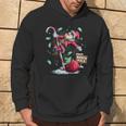 Santa North Pole Ugly Christmas Pole Dancer Santa Hoodie Lifestyle