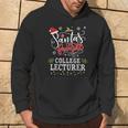 Santa's Favorite College Lecturer Christmas Party Hoodie Lifestyle