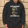 With Saying Guten Morgen Ganz Thin Eis Hoodie Lebensstil