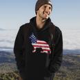 German Shepherd American Flag 4Th Of July Dog Hoodie Lifestyle