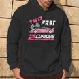 Girl Race Car Birthday Decorations Two Fast 2 Curious 2Nd Hoodie Lifestyle