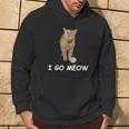 I Go Meow Lustige Singende Katze Meme Silly Cat Goes Meow Kapuzenpullover Lebensstil