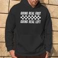 Going Real Fast And Going Real Left Memes Joke Racing Hoodie Lifestyle