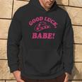 Good Luck Babe Pink Pony Club Hoodie Lifestyle
