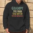 Grampy The Man The Myth The Bad Influence Father's Day Hoodie Lifestyle