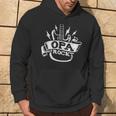 Grandpa Rockt Guitar Hardrock Music Guitarist Hoodie Lebensstil