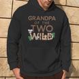Grandpa Of The Two Wild Animal Safari 2Nd Birthday Theme Hoodie Lifestyle