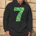 Green Pixel Number 7 7Th Birthday Gamer Number 7 Hoodie Lifestyle