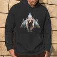 Grizzly Animal Bear In A Triangle Forest Hoodie Lifestyle