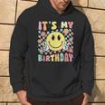Groovy It's My Birthday Retro Smile Face Bday Party Hippie Hoodie Lifestyle