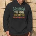 Grumpa The Man The Myth The Bad Influence Father's Day Hoodie Lifestyle