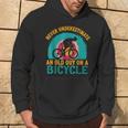 Guy On A Bicycle Grandpa Cycling Hoodie Lifestyle