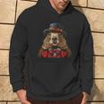 Happy Groundhog Day Ground Hog With Hat Animal Lover Hoodie Lifestyle