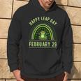 Happy Leap Day February 29 Leaping Leap Year Rainbow Hoodie Lifestyle