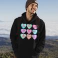 Happy Valentines Day Candy Conversation Hearts Cute Hoodie Lifestyle