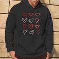 Hearts Pattern Valentines Day Cute Love V-Day Pajama Hoodie Lifestyle