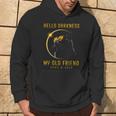 Hello Darkness My Old Friend Solar Eclipse 2024 Cat Lovers Hoodie Lifestyle