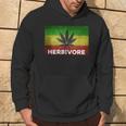 Herbivore Pun Marijuana Weed Cannabis Leaf Jamaican Hoodie Lifestyle