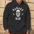 Herren Badass Dad Coolatertag Papa Schädel Kapuzenpullover Lebensstil