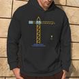 Herren-Hoodie mit Kran-Design in Schwarz, Modisches Bau-Motiv Lebensstil