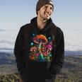Hippie Mushrooms Psychedelic Forest Fungi Festival Hoodie Lifestyle