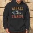 Hooked On Being Grandpa Father's Day Fishing Grandpa Hoodie Lifestyle