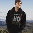 Where My Ho's At Ho Matching Couple Christmas Ugly Hoodie Lifestyle