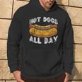 Hot Dog Adult Vintage Hot Dogs All Day Hoodie Lifestyle