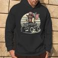 Hotdog Riding Monster Truck 4Th Of July Usa Flag Cute Hotdog Hoodie Lifestyle