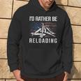 I'd Rather Be Reloading Shooter Guns Ammo American Flag Hoodie Lifestyle