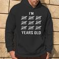 I'm 45 Years Old Tally Mark Birthday 45Th Hoodie Lifestyle