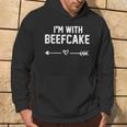 I'm With Beefcake Boyfriend Girlfriend Couple Hoodie Lifestyle