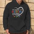 I'm A Proud Cousin Love Heart Autism Awareness Puzzle Hoodie Lifestyle