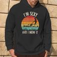 I'm Sexy And I Mow It Gardening Sunset Vintage Hoodie Lifestyle