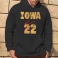 Iowa 22 Golden Yellow Sports Team Jersey Number Hoodie Lifestyle