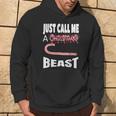 Just Call A Christmas Beast With Cute Candy Cane Hoodie Lifestyle