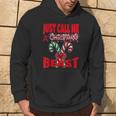 Just Call A Christmas Beast With Cute Crossed Candy Canes Hoodie Lifestyle
