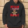 Just Call A Christmas Beast With Cute Ginger Bread Cookie Hoodie Lifestyle