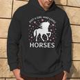 Just A Girl Who Loves Horses Cowgirl Horse Girl Riding Hoodie Lifestyle