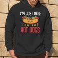 Im Just Here For The Hot Dogs Foodie Weiner Hot Dog Hoodie Lifestyle
