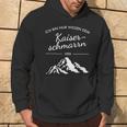 Kaiserschmarrn & Berge Hoodie, Blau, Wandern Motiv-Hoodie Lebensstil