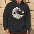 Kanagawa Japanese The Great Wave Of Non-Binary Lgbt Pride Hoodie Lifestyle