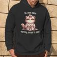 Katze Kein Morgenmensch Hoodie Lebensstil